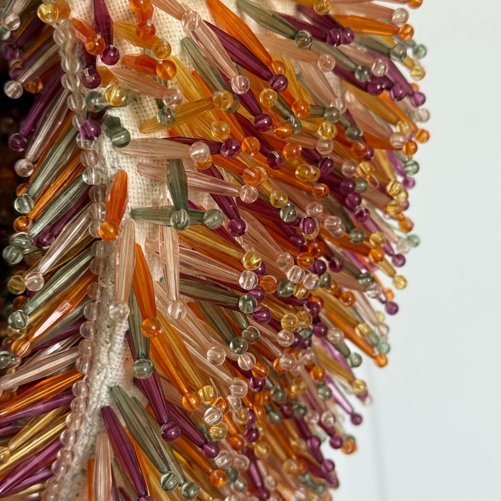 Beaded Fringe Mini Bag in Multicolor - Stylish Evening Accent - Picture 5 of 6